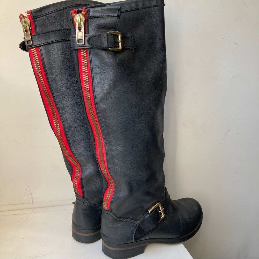 Steve Madden Lindley Leather Boots, Sz 6.5